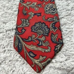 Pierre Balmain Tie 100% Italian Silk Vintage Designer Paisley Professional